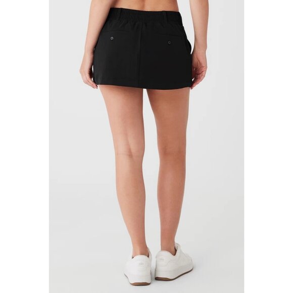 ALO Yoga Fan Club Mini Skirt in Black - Picture 4 of 5